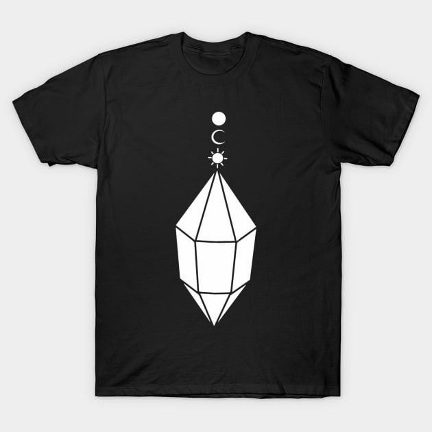 Witchy aesthetic astrological pendant T-Shirt by TheDoodlemancer